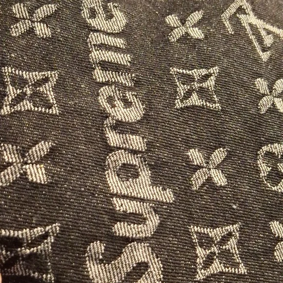 Black Patterned Men’s Pants with Logo Print